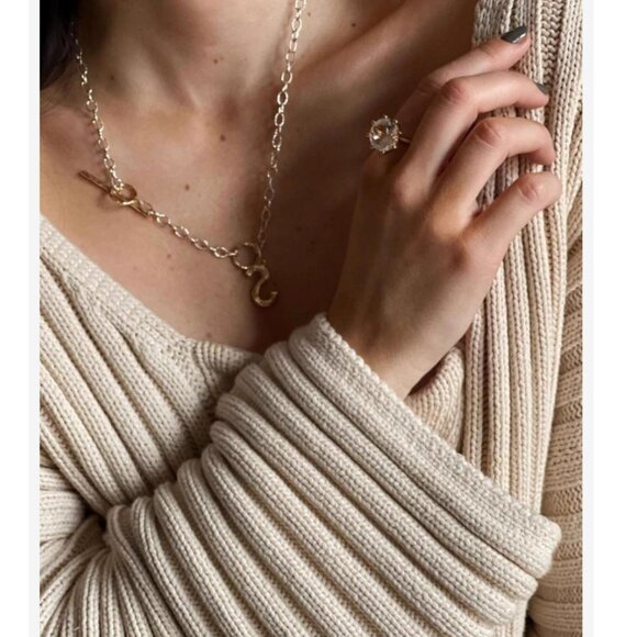 NWT House Of Dagmar Sasha Sweater Cropped Jumper Ivory Cream White Quiet Lux - Picture 5 of 8